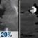 Saturday Night: Slight Chance Showers And Thunderstorms then Mostly Cloudy